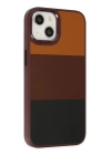 BFS  iPhone 14 Plus Kılıf King Kapak - Bordo-Siyah