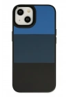 BFS  iPhone 14 Plus Kılıf King Kapak - Mavi-Siyah
