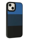 BFS  iPhone 14 Plus Kılıf King Kapak - Mavi-Siyah