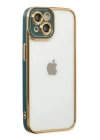 BFS  iPhone 14 Plus Kılıf Liva Lens Silikon - Yeşil