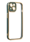 BFS  iPhone 14 Plus Kılıf Liva Lens Silikon - Yeşil