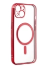 BFS  iPhone 14 Plus Kılıf Magneticsafe Lazer Silikon - Kırmızı