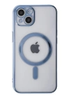 BFS  iPhone 14 Plus Kılıf Magneticsafe Lazer Silikon - Sierra Blue