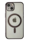 BFS  iPhone 14 Plus Kılıf Magneticsafe Lazer Silikon - Siyah