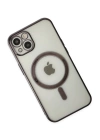 BFS  iPhone 14 Plus Kılıf Magneticsafe Lazer Silikon - Siyah