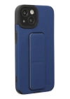 BFS  iPhone 14 Plus Kılıf Mega Standlı Silikon - Mavi