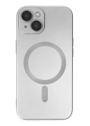 BFS  iPhone 14 Plus Kılıf Moshi Lens Magneticsafe Silikon - Gümüş
