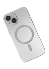 BFS  iPhone 14 Plus Kılıf Moshi Lens Magneticsafe Silikon - Gümüş