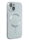 BFS  iPhone 14 Plus Kılıf Moshi Lens Magneticsafe Silikon - Sierra Blue