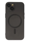 BFS  iPhone 14 Plus Kılıf Moshi Lens Magneticsafe Silikon - Siyah