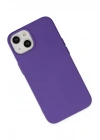 BFS  iPhone 14 Plus Kılıf Nano içi Kadife Silikon - Mor