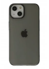 BFS  iPhone 14 Plus Kılıf Pc Sert Şeffaf Kapak - Siyah