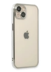 BFS  iPhone 14 Plus Kılıf Razer Lensli Silikon - Gümüş
