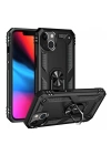 BFS  iPhone 14 Plus Kılıf Sofya Yüzüklü Silikon Kapak - Siyah