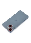 BFS  iPhone 14 Plus Metal Kamera Lens Koruma Cam - Kırmızı
