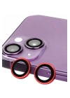 BFS  iPhone 14 Plus Raze Metal Kamera Lens - Kırmızı