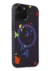 BFS  iPhone 14 Pro Colorful Magsafe Kapak - Derin Mor