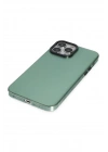 BFS  iPhone 14 Pro Kılıf Anka PC Sert Metal Kapak - Yeşil