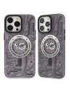BFS  iPhone 14 Pro Kılıf Apollo Magneticsafe Desenli Kapak - Apollo Mor - 5