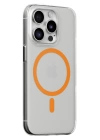 BFS  iPhone 14 Pro Kılıf Bubble Magsafe Kapak - Turuncu