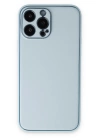BFS  iPhone 14 Pro Kılıf Coco Deri Silikon Kapak - Sky Blue