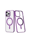 BFS  iPhone 14 Pro Kılıf Element Magneticsafe Sert Kapak - Mor