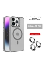 BFS  iPhone 14 Pro Kılıf Flet Lens Magsafe Kapak - Gri