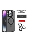 BFS  iPhone 14 Pro Kılıf Flet Lens Magsafe Kapak - Siyah