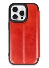 BFS  iPhone 14 Pro Kılıf Flip Cover - Kırmızı