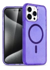 BFS  iPhone 14 Pro Kılıf Glow Magsafe Kapak - Mor