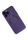 BFS  iPhone 14 Pro Kılıf Jack Magneticsafe Lens Silikon - Mor