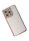 BFS  iPhone 14 Pro Kılıf Joke Taşlı Silikon - Pembe