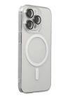 BFS  iPhone 14 Pro Kılıf Kaou Magneticsafe Slim Kapak - Şeffaf