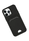 BFS  iPhone 14 Pro Kılıf Kelvin Kartvizitli Silikon - Siyah