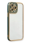 BFS  iPhone 14 Pro Kılıf Liva Lens Silikon - Yeşil