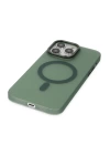 BFS  iPhone 14 Pro Kılıf Lodos Magneticsafe Mat Kapak - Köknar Yeşili