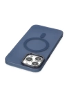 BFS  iPhone 14 Pro Kılıf Lodos Magneticsafe Mat Kapak - Mavi