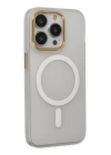 BFS  iPhone 14 Pro Kılıf Lodos Magneticsafe Mat Kapak - Şeffaf