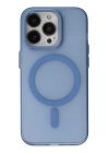 BFS  iPhone 14 Pro Kılıf Lodos Magneticsafe Mat Kapak - Sierra Blue