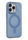 BFS  iPhone 14 Pro Kılıf Lodos Magneticsafe Mat Kapak - Sierra Blue
