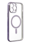 BFS  iPhone 14 Pro Kılıf Magneticsafe Lazer Silikon - Mor
