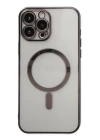 BFS  iPhone 14 Pro Kılıf Magneticsafe Lazer Silikon - Siyah