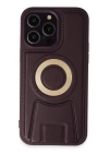 BFS  iPhone 14 Pro Kılıf Merkür Magneticsafe Standlı Kapak - Derin Mor