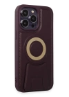 BFS  iPhone 14 Pro Kılıf Merkür Magneticsafe Standlı Kapak - Derin Mor