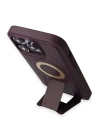 BFS  iPhone 14 Pro Kılıf Merkür Magneticsafe Standlı Kapak - Derin Mor