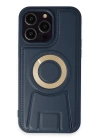 BFS  iPhone 14 Pro Kılıf Merkür Magneticsafe Standlı Kapak - Lacivert