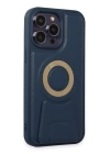 BFS  iPhone 14 Pro Kılıf Merkür Magneticsafe Standlı Kapak - Lacivert