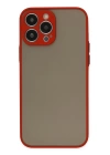 BFS  iPhone 14 Pro Kılıf Montreal Silikon Kapak - Kırmızı