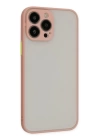 BFS  iPhone 14 Pro Kılıf Montreal Silikon Kapak - Pembe