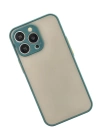 BFS  iPhone 14 Pro Kılıf Montreal Silikon Kapak - Yeşil